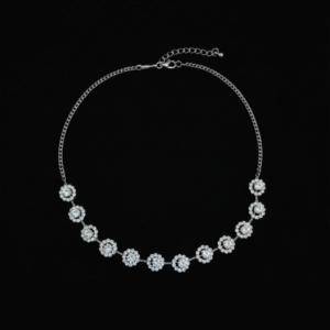 Crystal Floral Choker Necklace